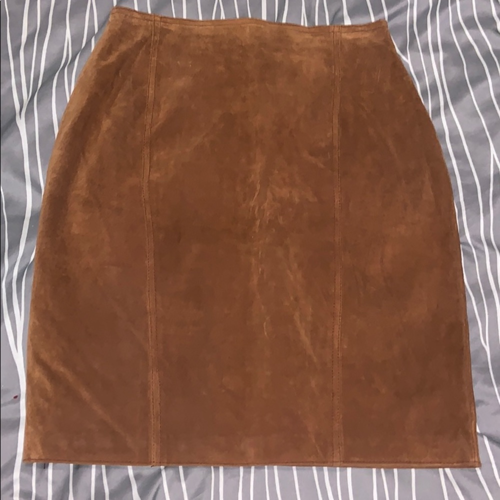 Vintage leather skirt